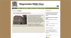 Desktop Screenshot of buergermeister-mueller-haus.de